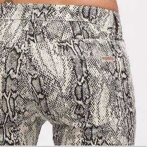 Hudson snakeskin jeans